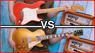 Fender Stratocaster VS Gibson Les Paul [upl. by Garda839]