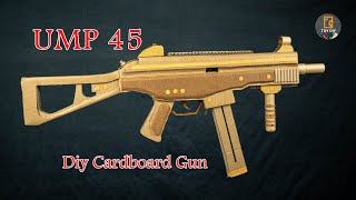 Diy Cardboard Gun with Motor Very Easy  UMP45 [upl. by Worsham749]