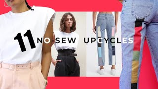 11 Completely NOSEW Ways To Upcycle Your Old Clothes [upl. by Abrams]