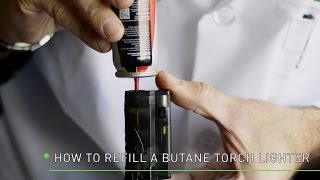 How to Fill a Butane Torch Lighter [upl. by Aronoff721]