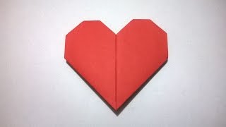 COMO HACER UN CORAZON DE PAPEL  How to make a paper heart [upl. by Casey]