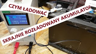 Ładowanie skrajnie rozładowanego akumulatora  prostownikiem [upl. by Colier]