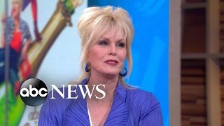 Joanna Lumley Talks Absolutely Fabulous The Movie [upl. by Nreval999]