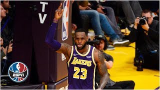 LeBron James passes Michael Jordan on alltime scoring list and gets emotional  NBA Highlights [upl. by Rapsac989]