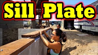 How to Install Sill Plate on Concrete or CMU foundation DIY [upl. by Robma558]