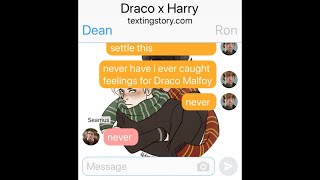 Drarry Draco x Harry Texting Story  One Shot [upl. by Eidas]