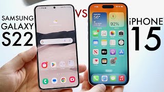 iPhone 15 Vs Samsung Galaxy S22 Comparison Review [upl. by Aicelaf]