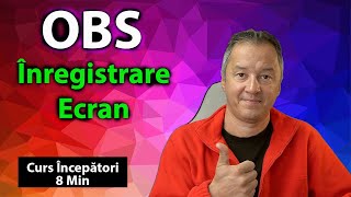 🎥 Cum să înregistrezi ecranul cu OBS Studio  Tutorial pas cu pas pentru începători [upl. by Ardnuasac]