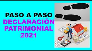 Soy Docente PASO A PASO DECLARACIÓN PATRIMONIAL 2021 [upl. by Cirdahc]