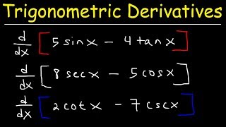 Derivatives of Trigonometric Functions [upl. by Gilcrest]