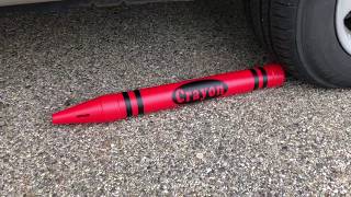 EXPERIMENT CAR VS GIANT CRAYON [upl. by Anelet]