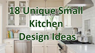 18 Unique Small Kitchen Design Ideas  DecoNatic [upl. by Arah783]