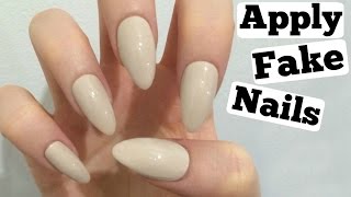 How To Apply Fake Nails Tips to make it easy  Make it Fancy  Fiona Frills [upl. by Kcirderf231]