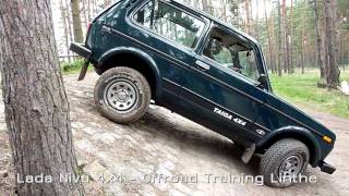 Lada Niva 4x4  Offroad Training beim ADAC in Linthe [upl. by Namialus]