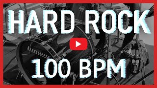 Powerful Hard Rock Drum Track 100 BPM HD [upl. by Rennane]