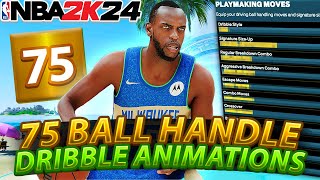 Best Build Dribble Moves in NBA 2K24 for 75 Ball Handle Rating Builds [upl. by Mcculloch]