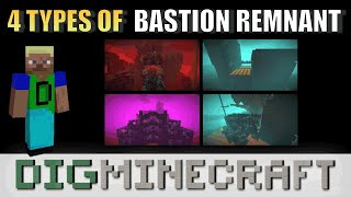 4 Types of Bastion Remnant in Minecraft [upl. by Morice]