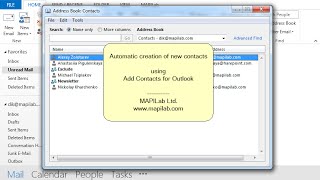 How to add new Outlook contacts automatically [upl. by Meesaw]