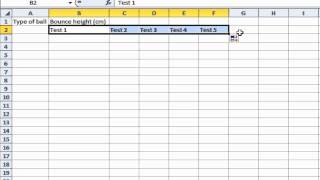 Designing a table in Excel [upl. by Yarod]