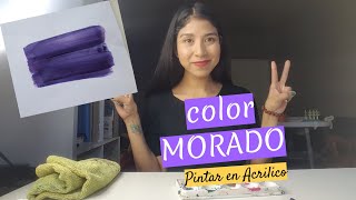 Cómo hacer color MORADO Super facil [upl. by Anahoj]