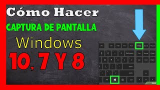 Como Tomar Captura de Pantalla en Computadora ✅ Windows 10 Windows 7 y 8 [upl. by Emyaj]