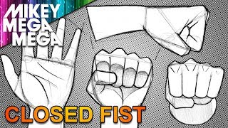 How To Draw HANDS amp FISTS FOR BEGINNERS [upl. by Noyar]