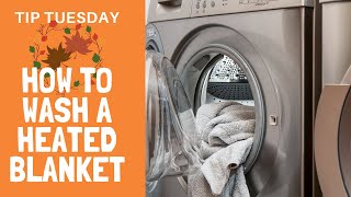 Tip Tuesday How To Wash A Electric Heated Blanket  Fall Tips For Resellers [upl. by Ranzini]