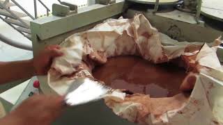 How Cocoa Butter is Extracted from Cocoa Paste [upl. by Wanyen794]