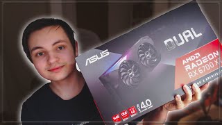 ASUS RX 6700 XT Dual Unboxing And Benchmarks [upl. by Aikemahs]