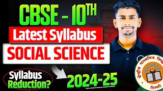 Big change in cbse Class 10 202425 syllabus 😱  Class 10 SST latest syllabus 2024  Deleted topic [upl. by Retsev226]