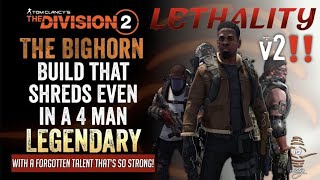 The Division 2  Bighorn Striker Build With A Forgotten Talent‼️ Melt Even In A 4 Man Legendary [upl. by Eelimaj]