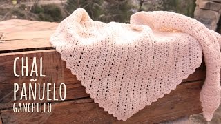 Tutorial Pañuelo  Chal Vintage Ganchillo o Crochet [upl. by Rame783]