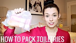 How to Pack Toiletries When Traveling CarryOn Only [upl. by Hicks]