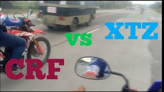 XTZ125 vs CRF150L [upl. by Loftis]