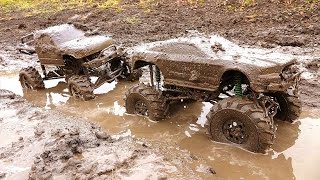 RC ADVENTURES  MUD TRUCKS in a BoG RACE  quotMonster MUDSTANGquot vs quotFRANKENSTEiNquot [upl. by Cleaves698]