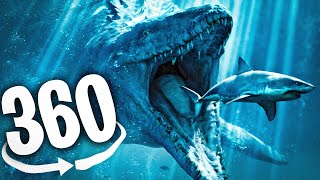 VR 360 SEA MONSTERS ROLLER COASTER  Virtual Reality Experience [upl. by Waverly]