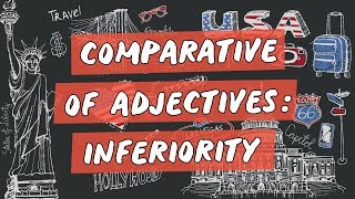 Comparative of Adjectives Inferiority  Brasil Escola [upl. by Anelehs445]