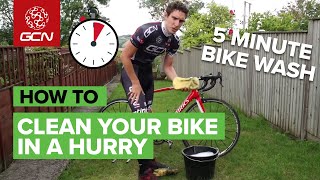 The 5 Minute Bike Wash  How To Clean Your Bike In A Hurry [upl. by Odnesor]