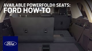 PowerFold® Seats  Ford HowTo  Ford [upl. by O'Gowan]