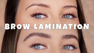 DIY BROW LAMINATION  AT HOME [upl. by Sillihp459]