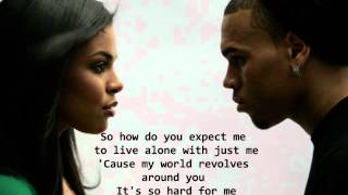 Jordin Sparks Feat Chris Brown  No Air Lyrics HQ [upl. by Zolly]