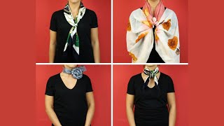 Come annodare in modo diverso i foulard [upl. by Arabele]