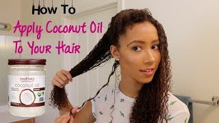 How to Apply Coconut Oil to your hair [upl. by Montgomery]