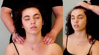 ASMR Soothing Scalp Neck amp Shoulder Massage  For Maximum Tingles with relaxing music amp hair play [upl. by Haleehs]