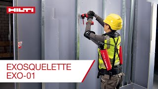 Exosquelette HILTI EXO01 la technologie au service de la santé sur les chantiers 🏗 [upl. by Abner]