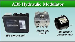 ABS Hydraulic Modulator Types amp Components [upl. by Mulac]