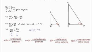 Sinus cosinus tangenta cotangenta 7h22 [upl. by Eema]