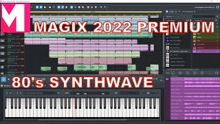 Magix Music Maker 2022 Premium  80s Synthwave [upl. by Nnaarat]