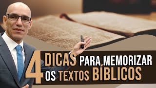 4 Dicas para memorizar os textos bíblicos [upl. by Novla]