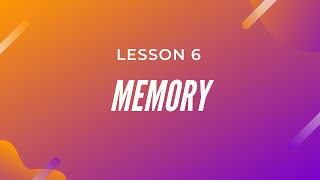 Memory  Cognitive Psychology Lesson  6 [upl. by Ralyks984]